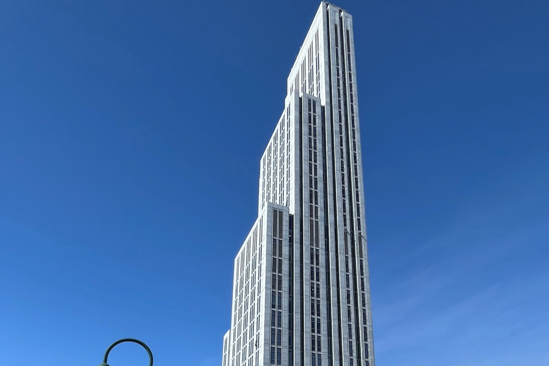 A view of the top floors of 600 W. 125th St.