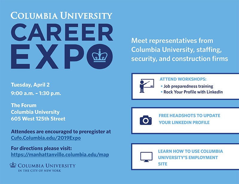 career expo flyer showcasing above text information. 