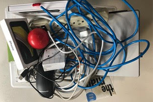 A tangle of cords