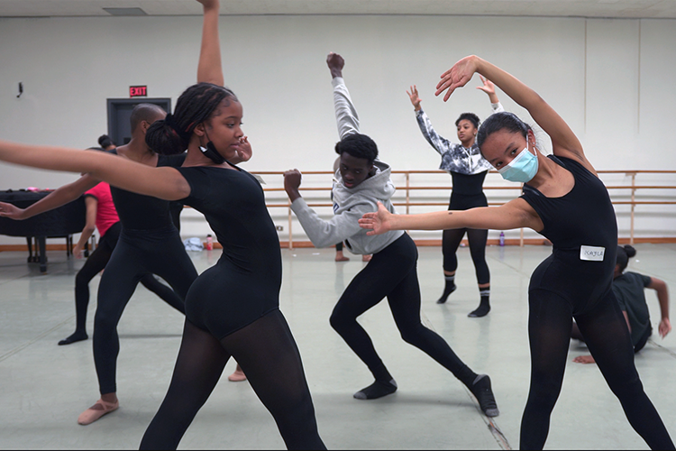 Group improvisation practice for 'Such Sweet Thunder' at Harlem School of the Arts. 