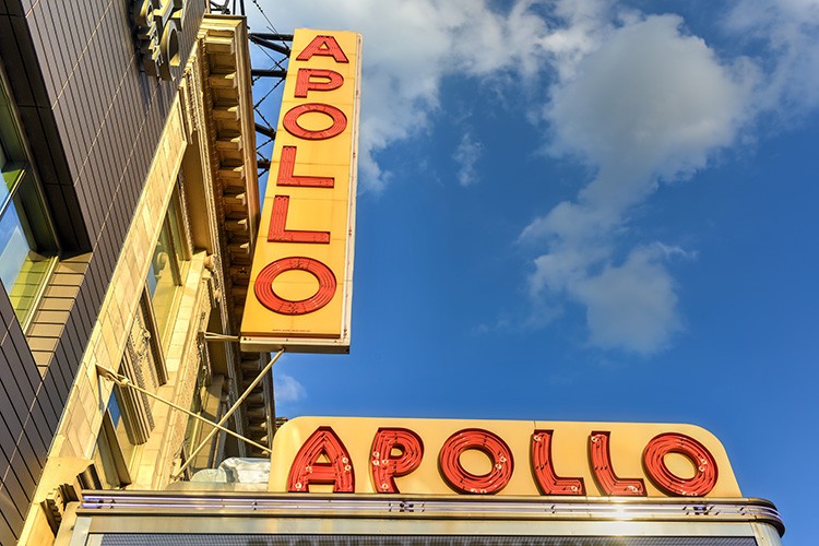 Photo credit: Felix Lipov The Apollo Theater front signage