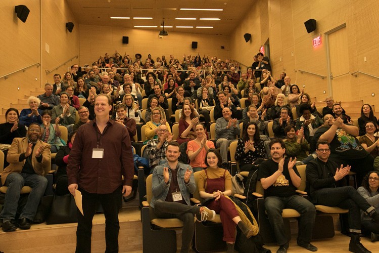 Sold out screening at the 2019 International Film Festival. Photo credit: John Barclay Morton Crowd at a sold out screening at the International Film Festival 2019.