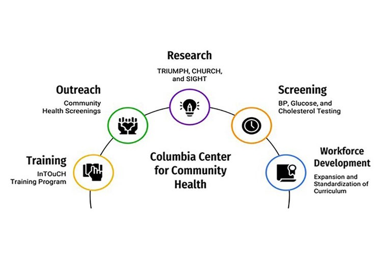 Focus areas of the CCCH.