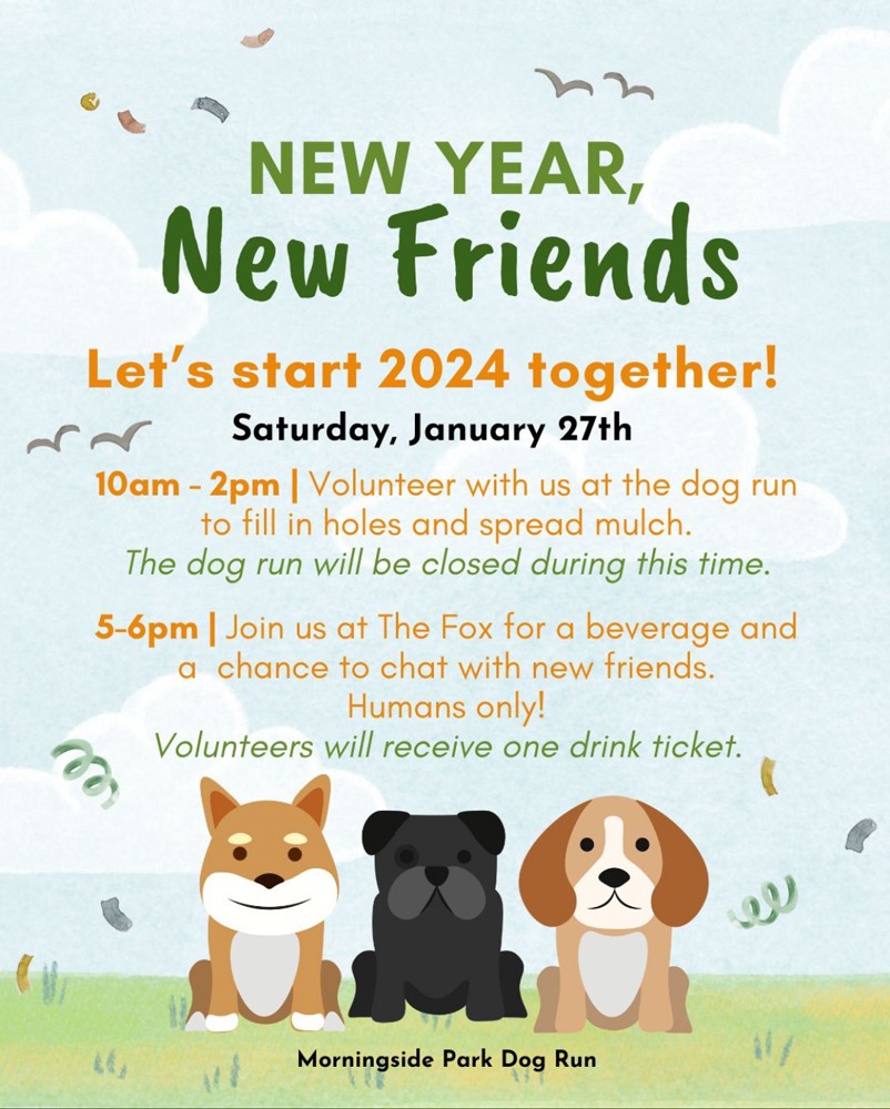 New Year New Friends poster.