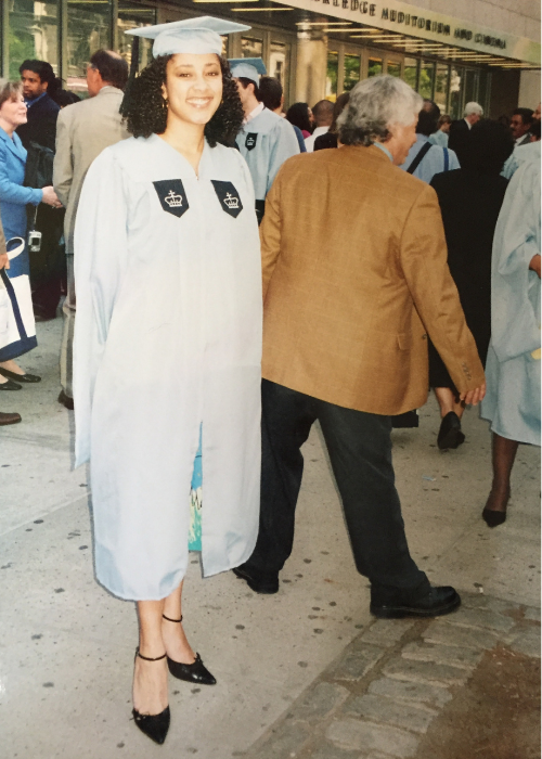 Amanda Seales in Columbia regalia 