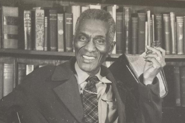 Alexander Gumby in 1950 from Gumby's Autobiography in Scrapbooks: Number 5. Photo credit: Rare Book & Manuscript Library, Columbia University Alexander Gumby in 1950 from Gumby's Autobiography in Scrapbooks: Number 5. Photo credit: Rare Book & Manuscript Library, Columbia University