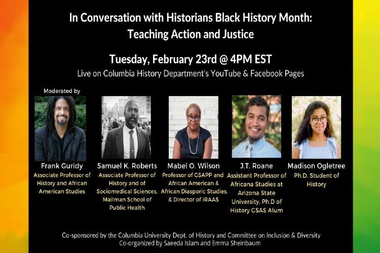 History Department Panel for Black History Month