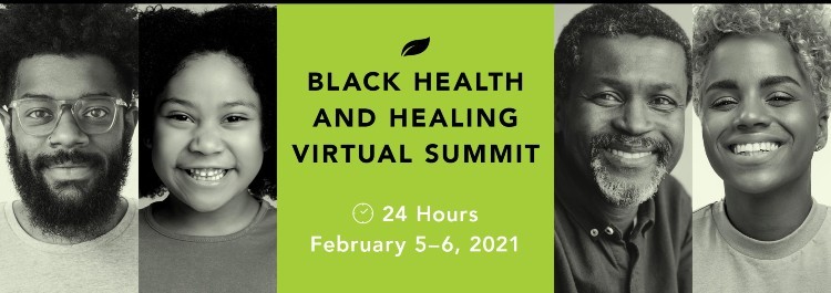 Banner for black health and healing virtual summit