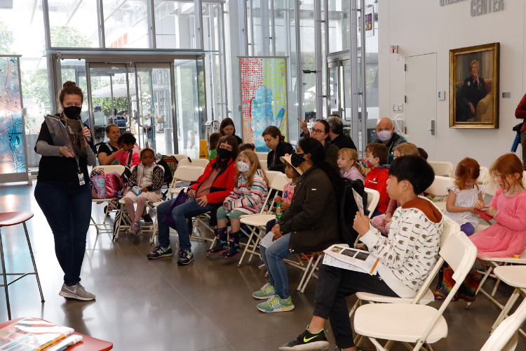 Young attendees immersed themselves in literature with reading sessions. Photo credit: April Renae