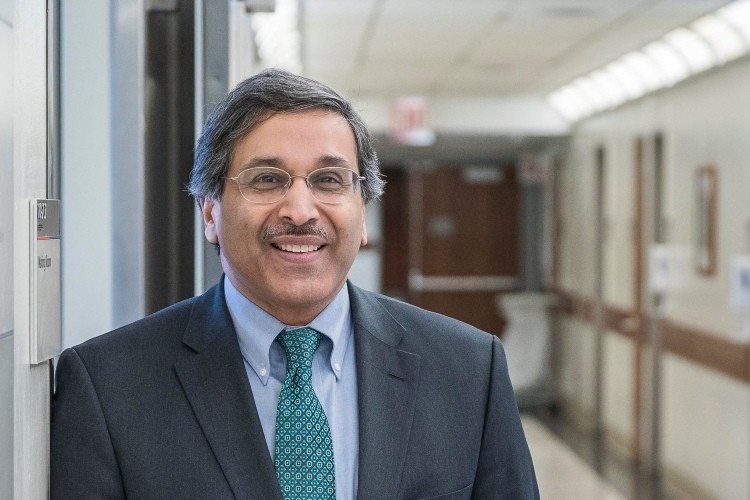 Anil K. Rustgi, MD, Interim Executive Vice President and Dean of the Faculties of Health Sciences and Medicine at Columbia University and director of the Herbert Irving Comprehensive Cancer Center. Photo by Barbara Alper. Anil K. Rustgi, MD, Interim Executive Vice President and Dean of the Faculties of Health Sciences and Medicine at Columbia University and director of the Herbert Irving Comprehensive Cancer Center.