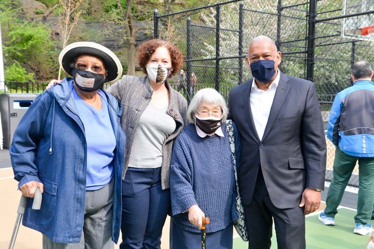 Photo Credit: NYC Parks / Daniel Avila Group photo of four people