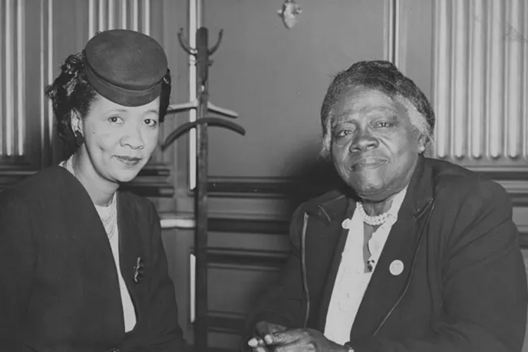 Activists Dorothy Height and Mary McLeod Bethune. Photo credit: National Park Service Activists Dorothy Height and Mary McLeod Bethune. Photo credit: National Park Service