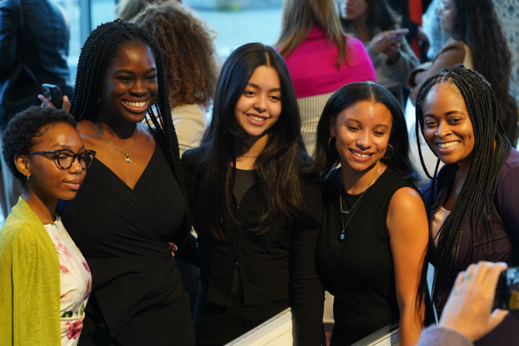 Columbia Business School’s First-Generation Entrepreneurs Program graduates at Cooperman Commons Auditorium. Photo credit: Mackey Landy