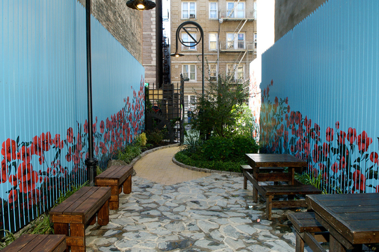 The Friendship Garden in Hamilton Heights. Photo credit: New York Restoration Project