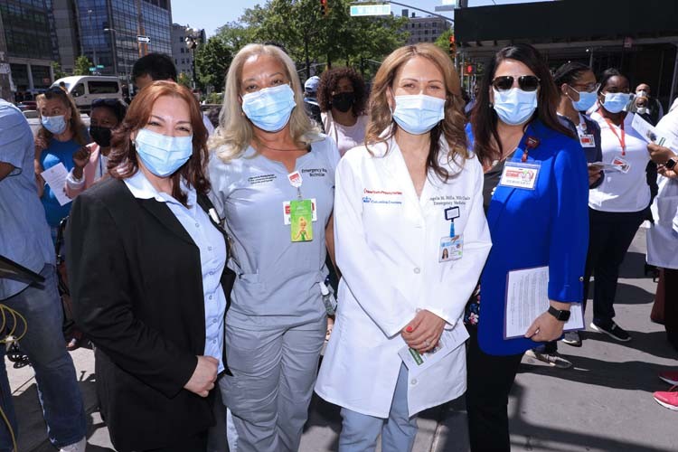group of medical professionals standing for a photo