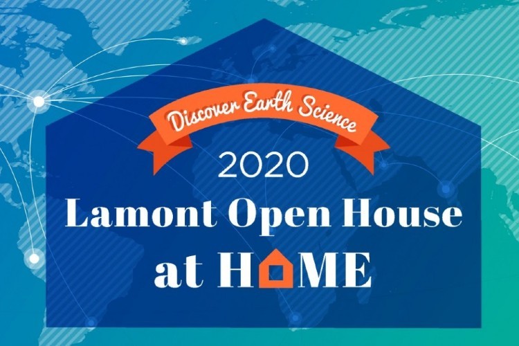 banner for lamont open house on a blue background