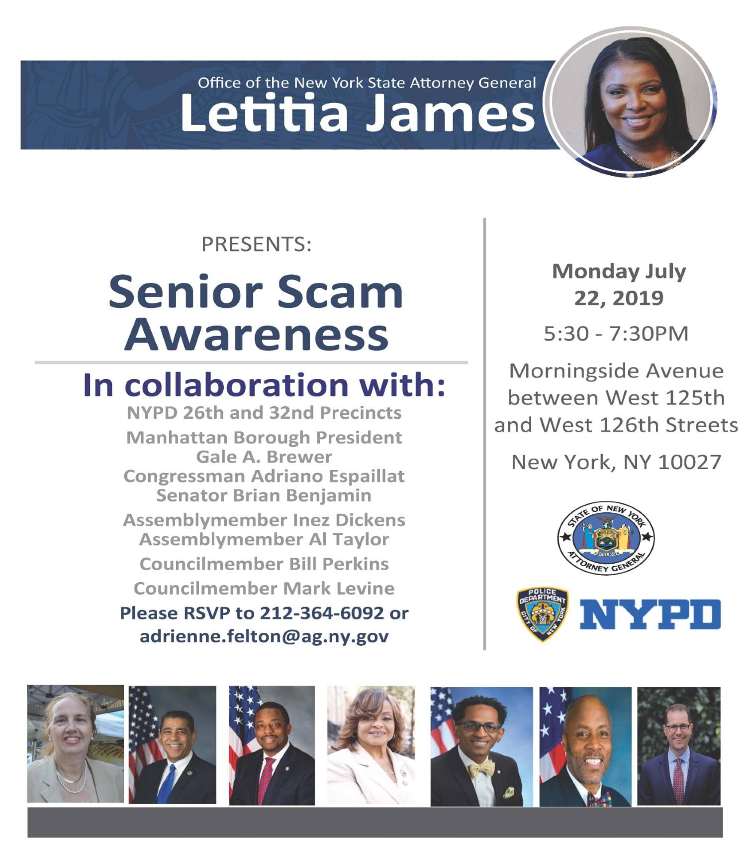 Senior Scam Awareness flyer
