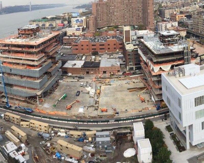  Project site, aerial view looking northeast, October 25, 2019