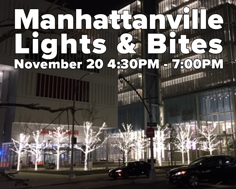 Image of lights on in Manhattanville