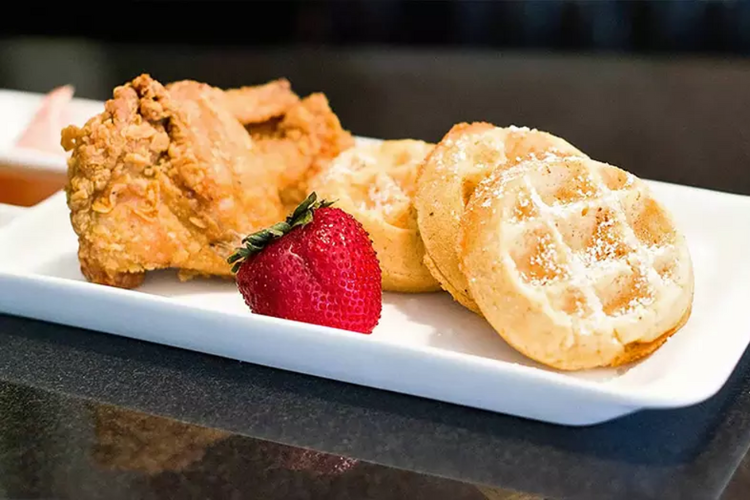Melba’s Signature Chicken & Eggnog Waffles is a staple meal at the eatery. Melba’s Signature Chicken & Eggnog Waffles is a staple meal at the eatery.