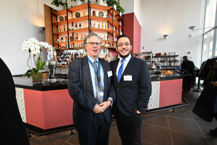 Ross A. Frommer, Vice President, CUIMC Government & Community Affairs, and New York City Council Member Shaun Abreu. Photo credit: Eileen Barroso Ross A. Frommer, Vice President, CUIMC Government and Community Affairs, and New York City Council Member Shaun Abreu. Photo credit: Eileen Barroso