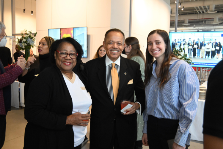 Attendees at Columbia's annual Friends and Neighbors Breakfast. Image by Eileen Barroso.