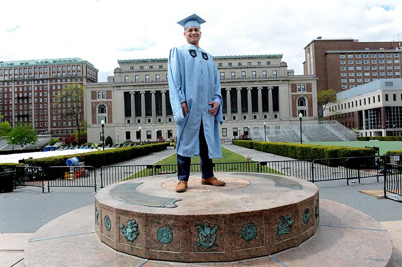 Richard Gamarra will receive a master's degree from Columbia University's Mailman School of Public Health.  (SUSAN WATTS/NEW YORK DAILY NEWS)
