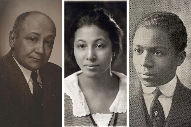 From left: Dr. Louis Tompkins Wright, Dr. May Edward Chinn, and Dr. Rudolph Fisher. Photo credit: The Cancer History Project, Teachers College, Classical High School