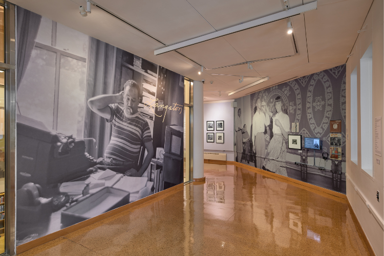 A photo from ‘The Ways of Langston Hughes: Griff Davis and Black Artists in the Making’ exhibition currently on view at the Schomburg Center for Research in Black Culture. Photo credit: Schomburg Center for Research in Black Culture