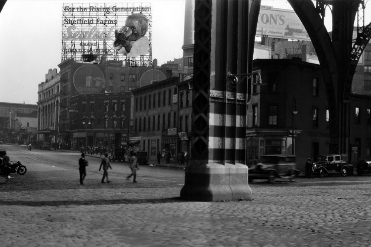 A photo from the 'Sheffield Farms, the Milk Industry, and the Public Good' exhibit at the Nash Building.