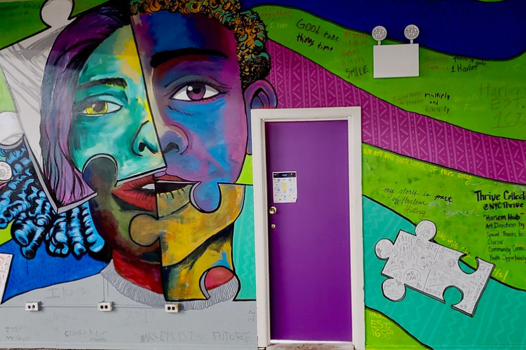 Thrive Collective mural. Thrive Collective mural.