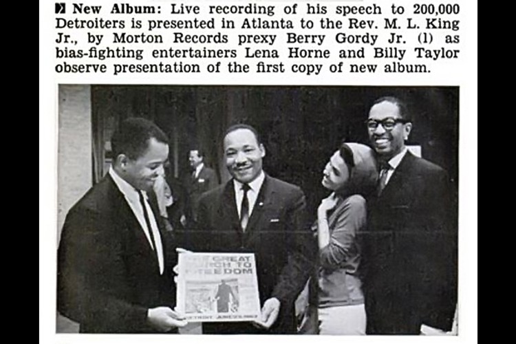 Berry Gordy and Motown Release MLK Recording of March on Washington Speech.