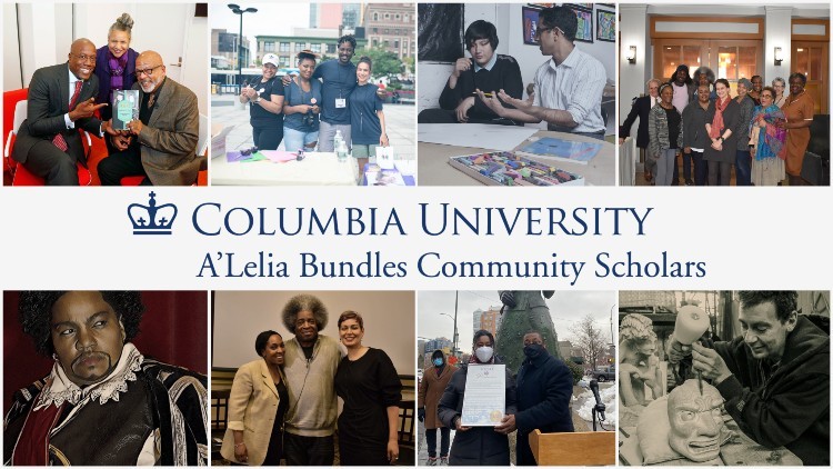 Collage of 8 pictures of Bundles Scholars and the program logo.