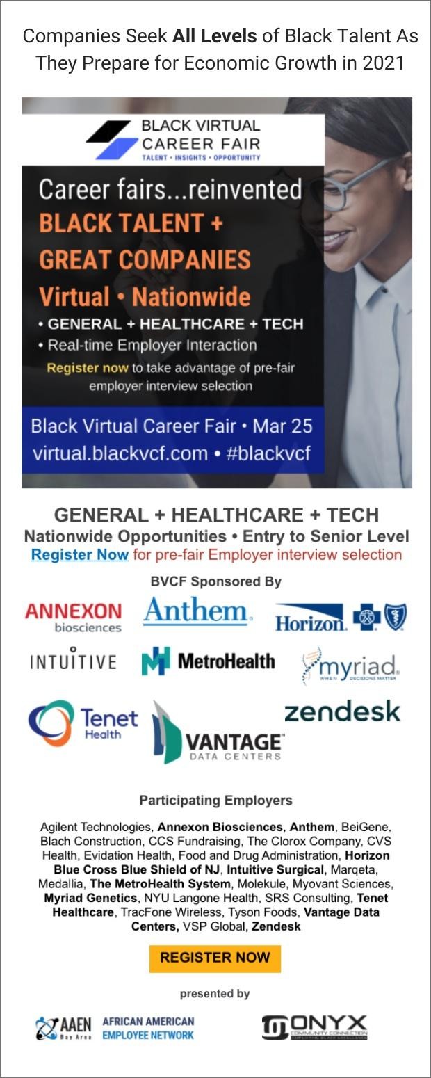 Flyer for Black Virtual Career Fair