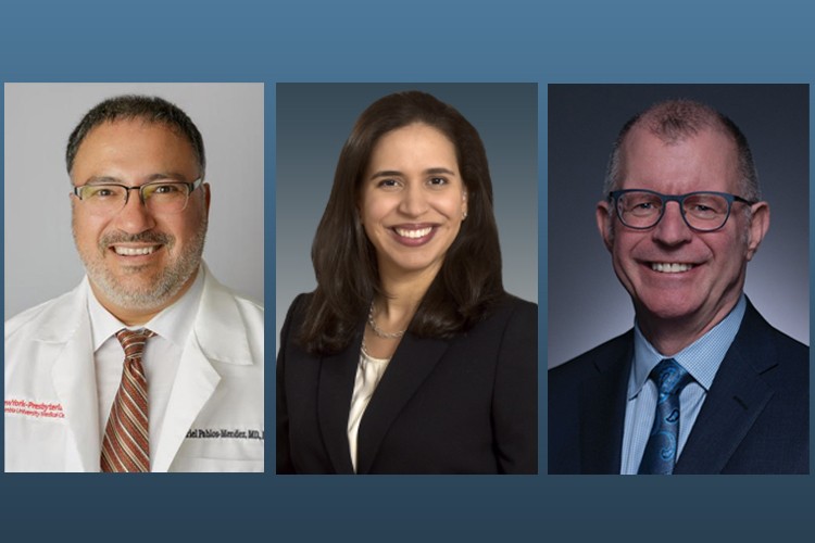 From left to right: Dr. Ariel Pablos-Méndez, Dr. Ana Cepin, and Dr. David Buchholz, MD. Headshots of the three doctors interviewed in the article.