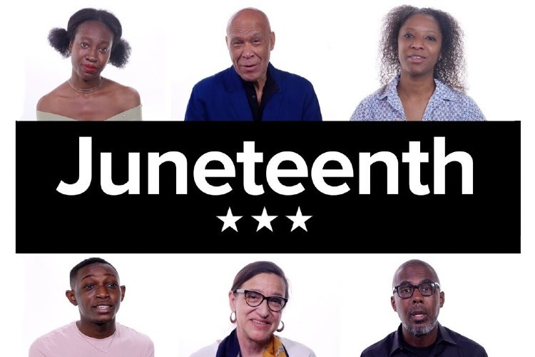 A thumbnail from the Juneteenth video