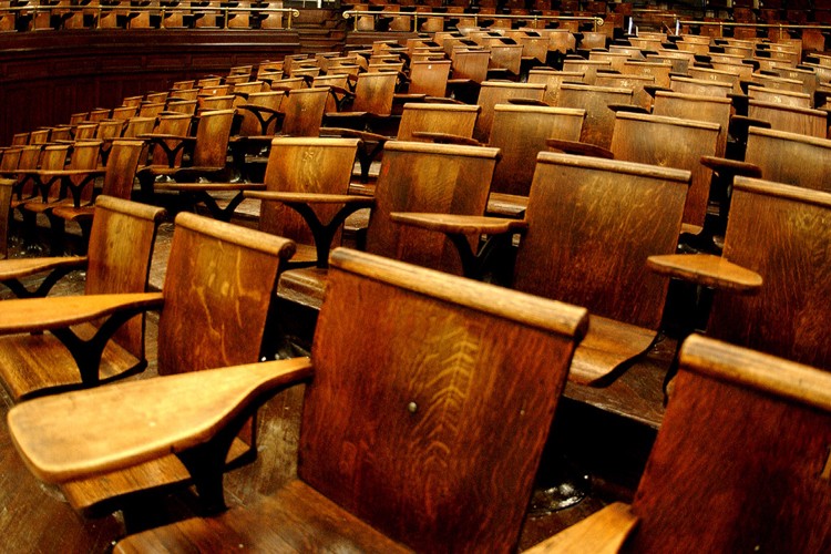Photo credit: Eileen Barroso/Columbia University Columbia lecture hall.
