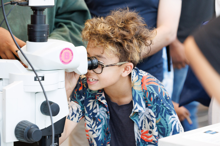 The STEM activities for youth are always popular at Manhattanville Community Day. Photo credit: Sirin Samman