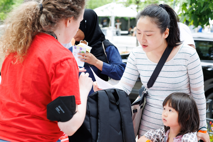Connect with grassroots nonprofits during Manhattanville Community Day. Photo credit: Sirin Samman