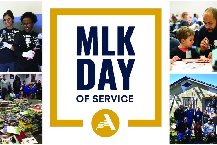 Martin Luther King Jr. Day of Service logo.