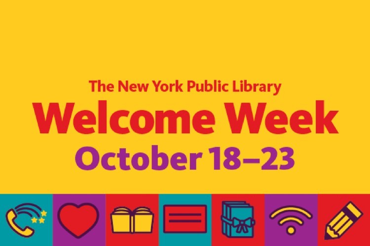 A banner image for the NYPL's Welcome Week