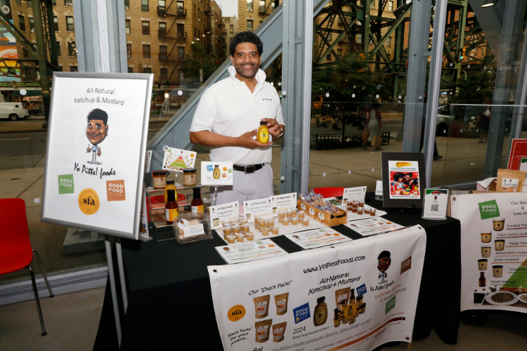 Yo Pitts! Food, a family-run New York City-based company, brought all-natural condiments to Taste of Harlem 2025. Photo credit: Michael DiVito