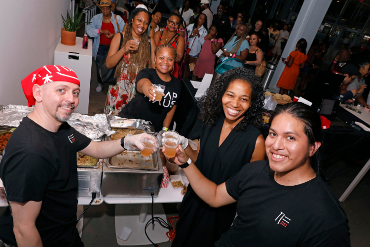 Jin Ramen, a neighborhood favorite, dished up delicious Japanese-inspired food at Taste of Harlem 2025. Photo credit: Michael DiVito