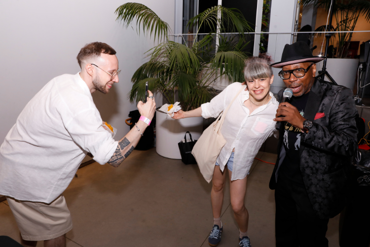 Beyond indulging in local eats, attendees brought their best dance moves to the Lee C. Bollinger Forum at Taste of Harlem 2025. Photo credit: Michael DiVito