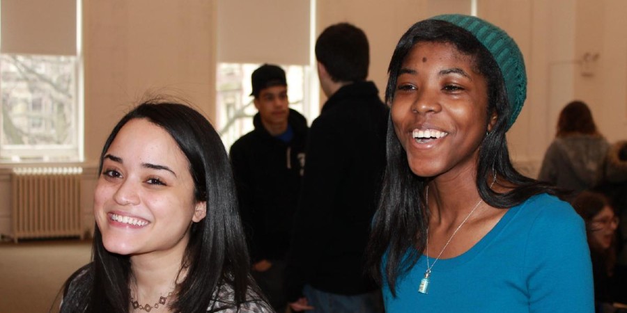 Two teenage girls.