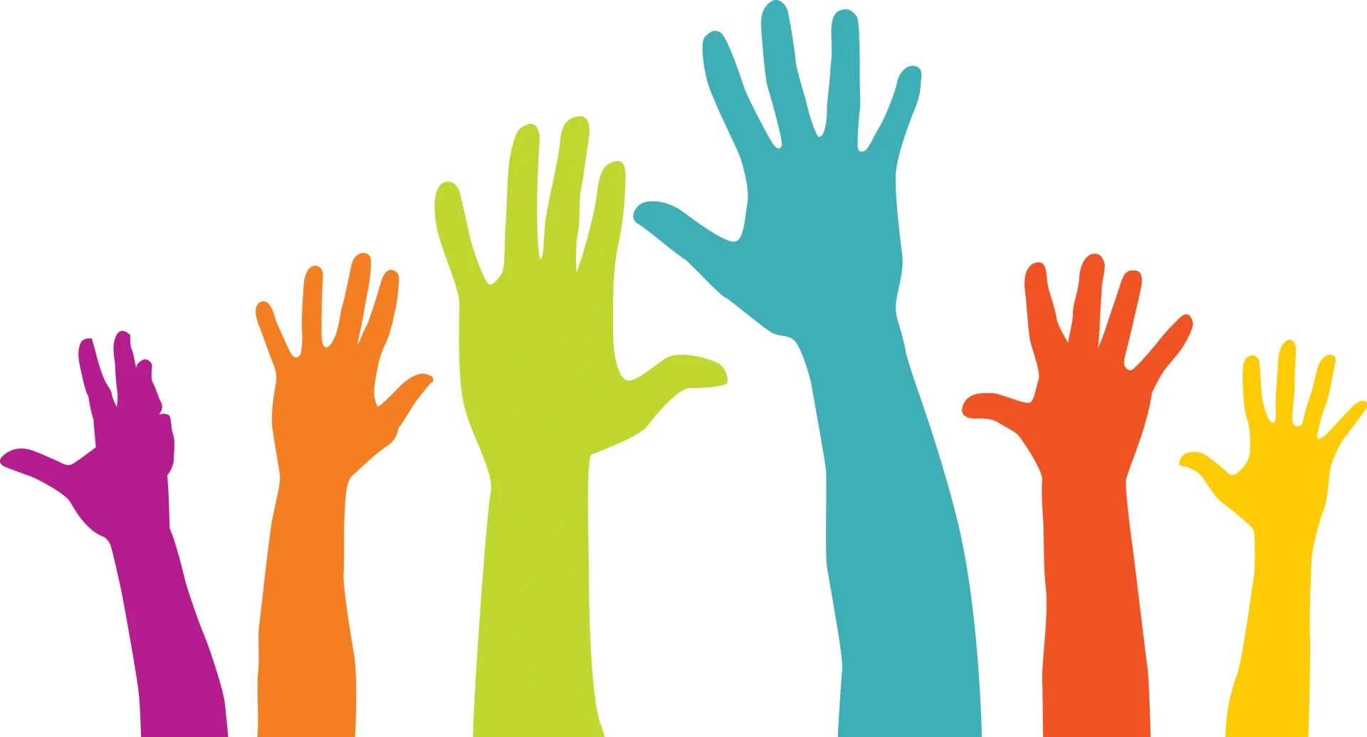 images of animated hands waving in air.
