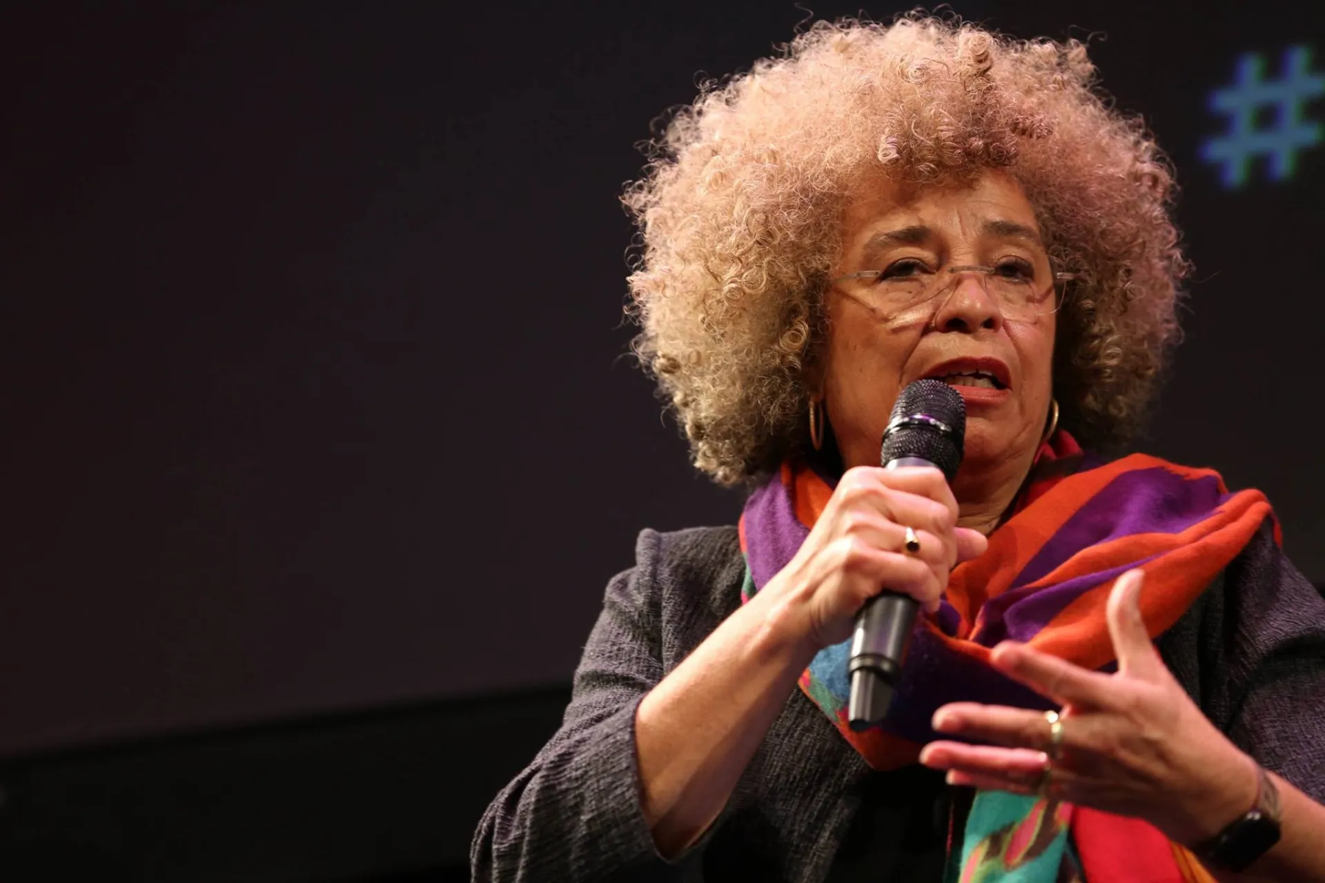 Angela Davis, keynote speaker at Friday night event.