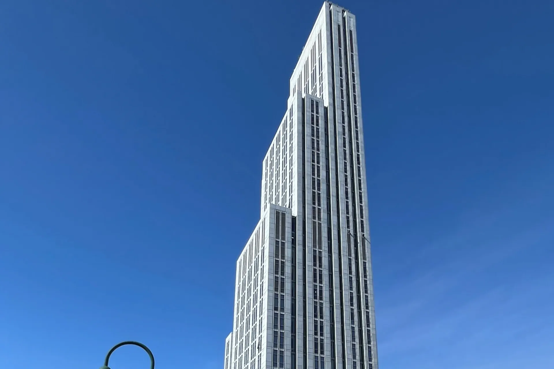 A view of the top floors of 600 W. 125th St.
