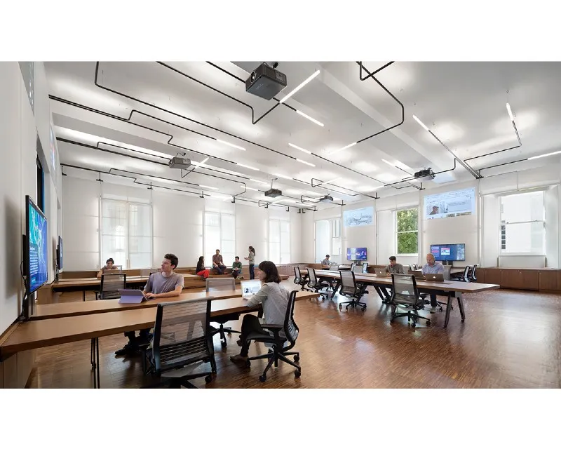 Interior of the Pulitzer Hall building.
