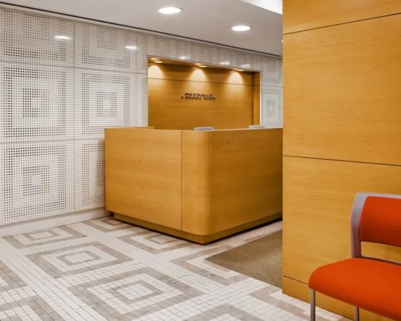 Interior of Alfred Lerner Hall.